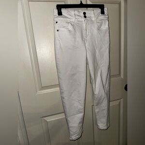 Alice + Olivia women’s White Ankle skinny Jeans 27 summer spring white denim